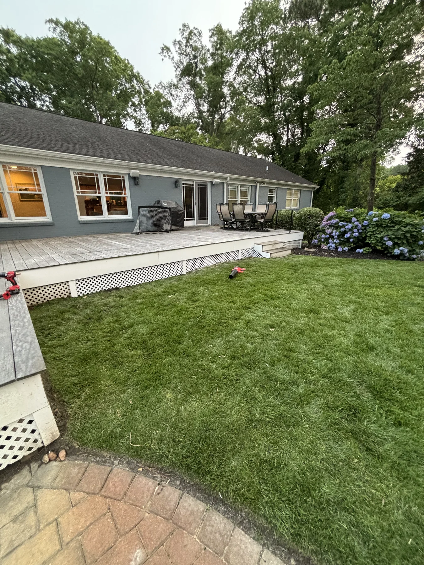 Residential deck after skirting work